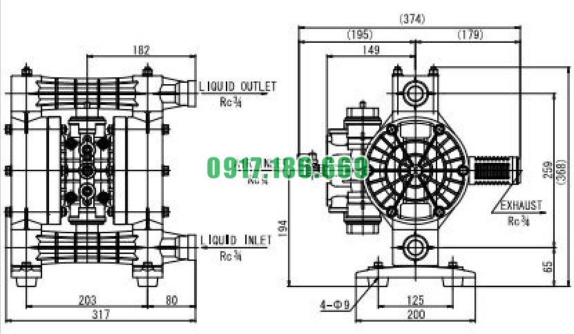 NDP P20BPN kich thuoc